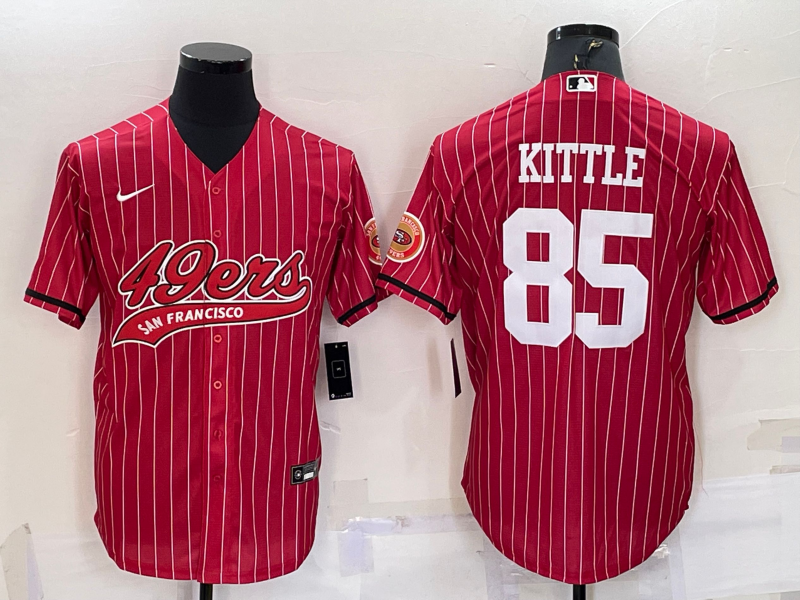 Men's San Francisco 49ers George Kittle #85 Red Player Jersey1 Joint Edition football jersey product view 1