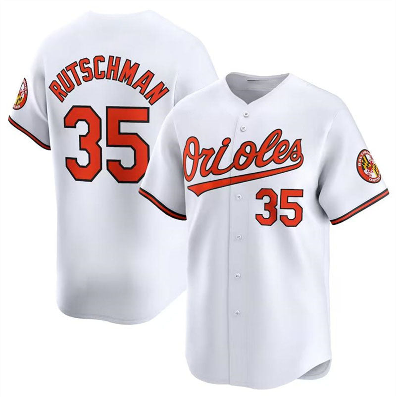 Baltimore Orioles #35 Adley Rutschman White Authentic Player Jersey Baseball Jerseys baseball jersey product view 1