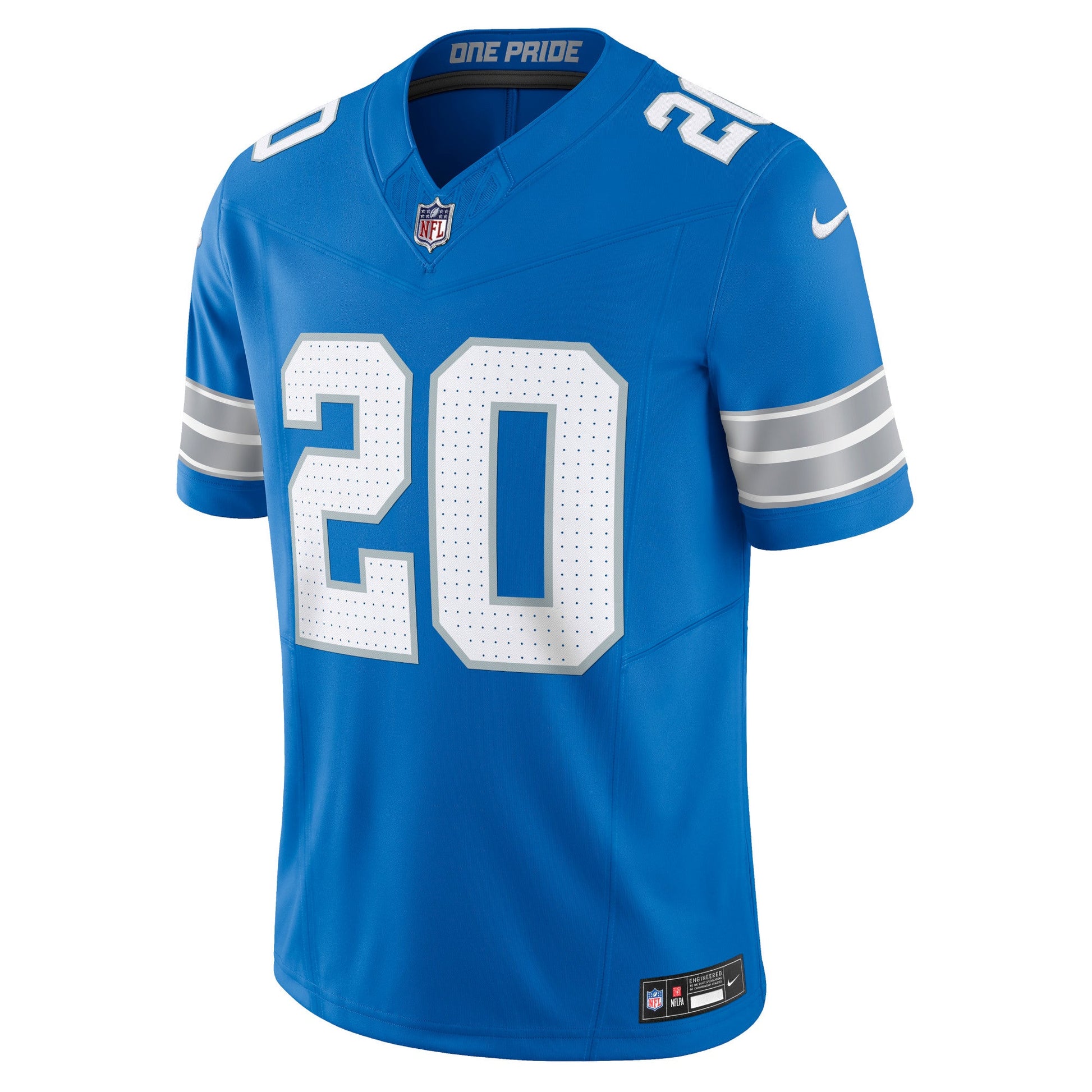 Barry Sanders Detroit Lions Nike Vapor F.U.S.E. Limited Jersey - Blue football jersey product view 2