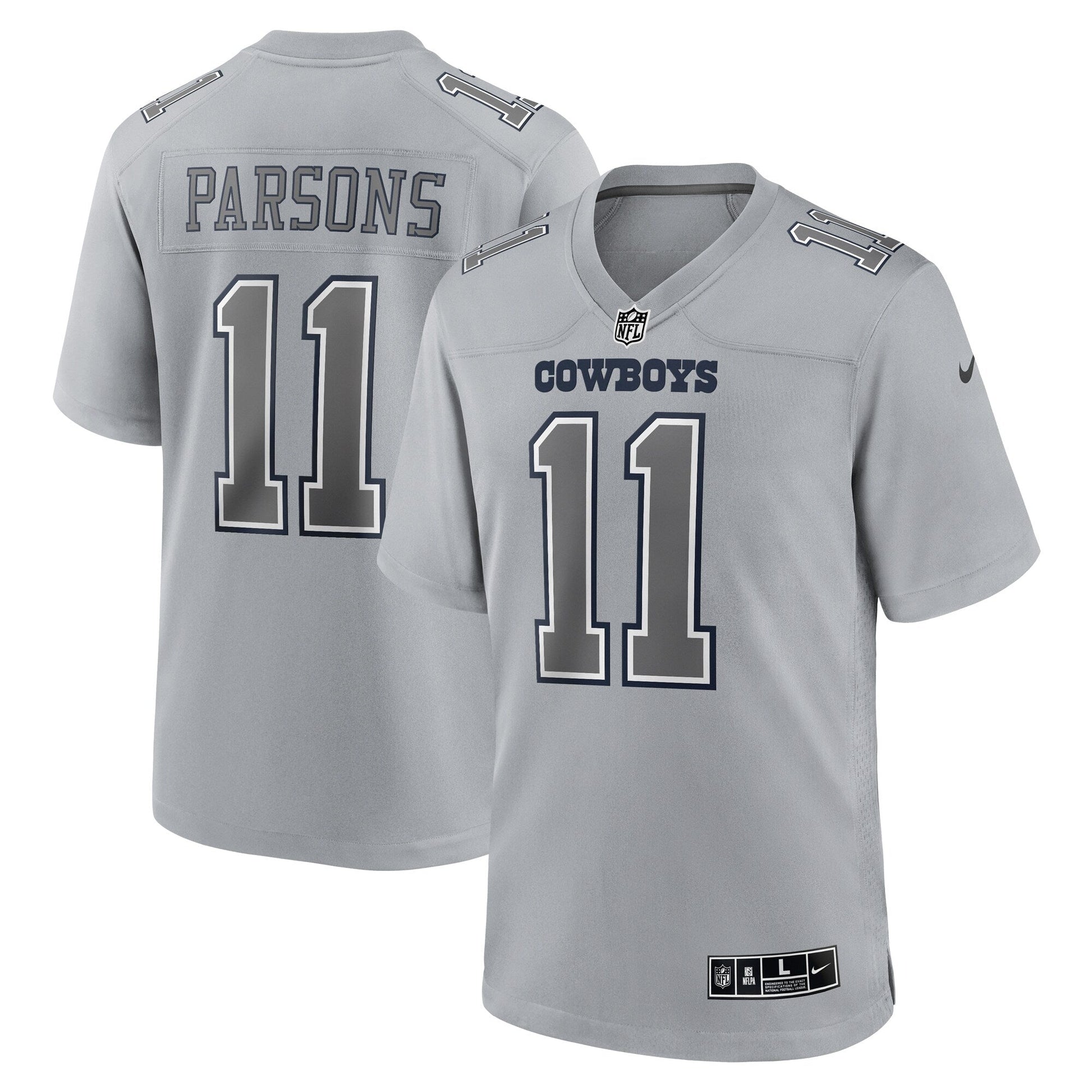 Micah Parsons Dallas Cowboys Nike Atmosphere Fashion Game Jersey - Gray football jersey product view 1