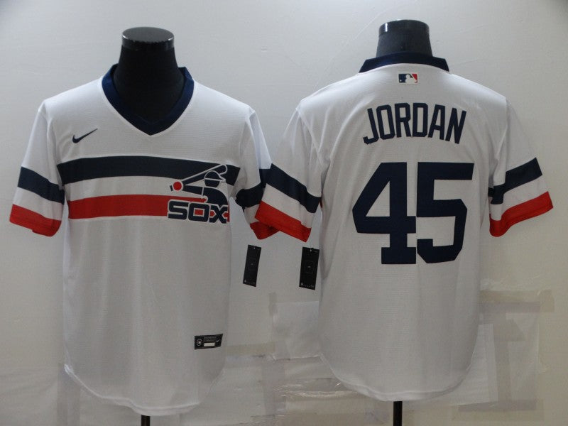 Men's Chicago White Sox Michael Jordan #45 White Authentic Game Jersey basketball jersey product view 1