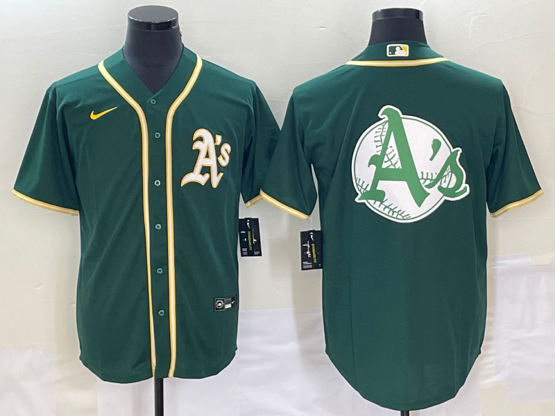 Men's Oakland Athletics Kelly Green Replica Team Jersey1 baseball jersey product view 1