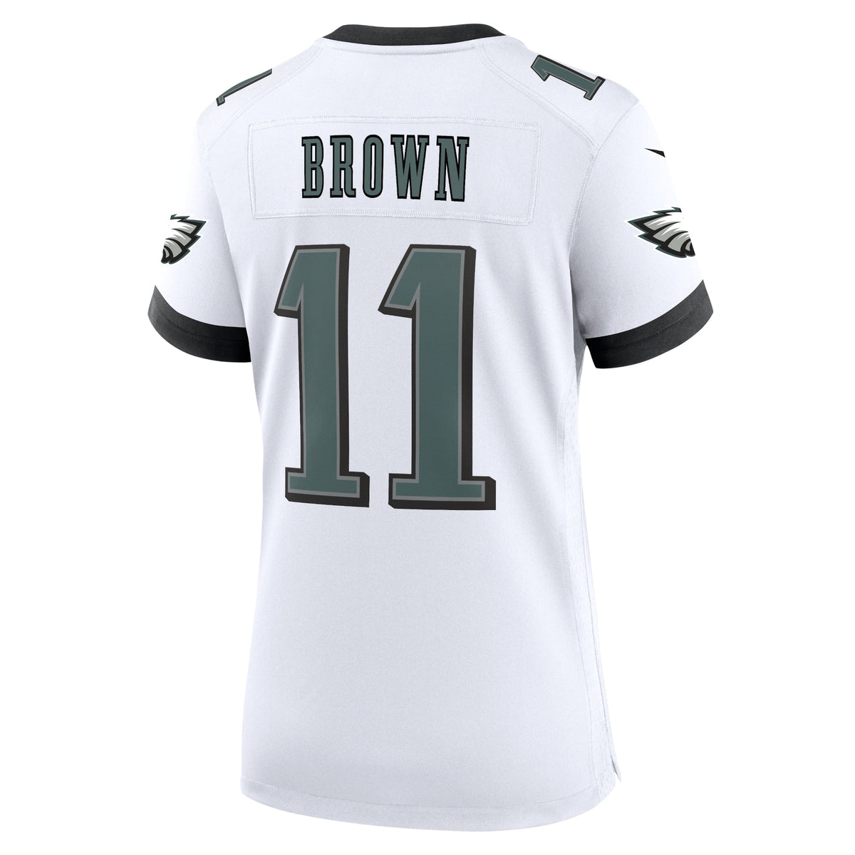 A.J. Brown Philadelphia Eagles Nike Game Jersey - White football jersey product view 3