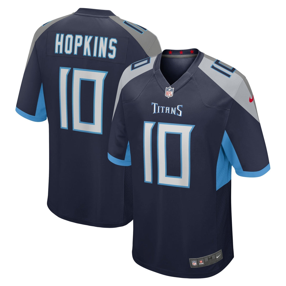 DeAndre Hopkins Tennessee Titans Nike Game Jersey - Navy football jersey product view 1