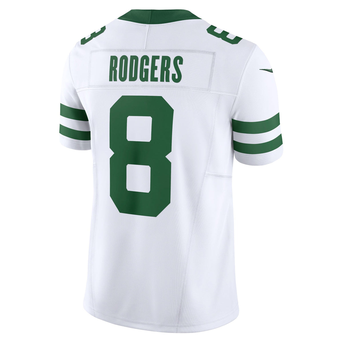 Aaron Rodgers New York Jets Nike Vapor F.U.S.E. Limited Jersey - Legacy White football jersey product view 3
