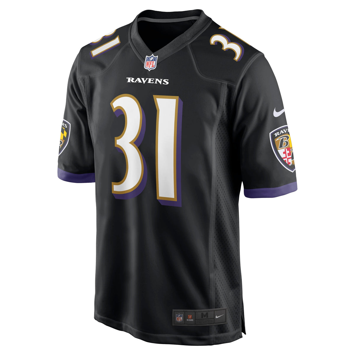 Jamal Lewis Baltimore Ravens Nike Retired Jersey - Black football jersey product view 2