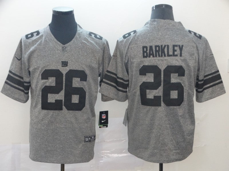 Men's New York Giants Saquon Barkley #26 Gray Game Jersey1 football jersey product view 1