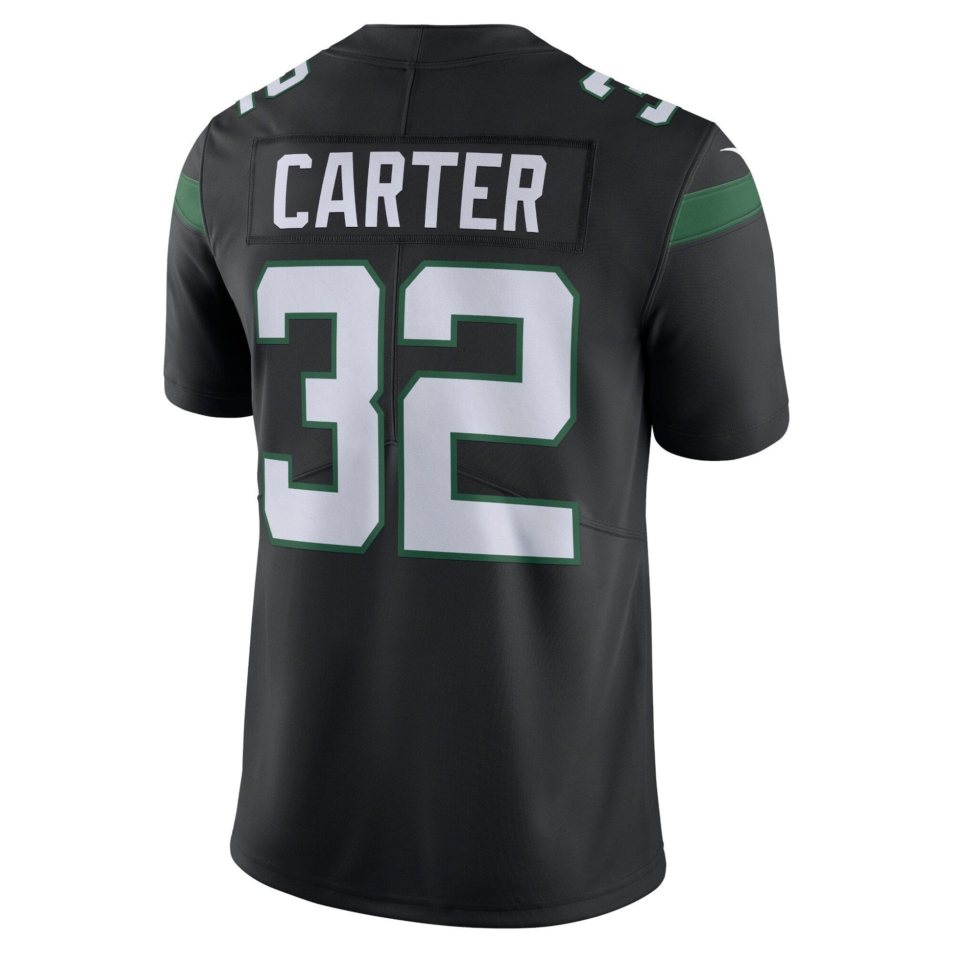 Michael Carter New York Jets Nike Vapor Untouchable Limited Jersey - Black football jersey product view 3