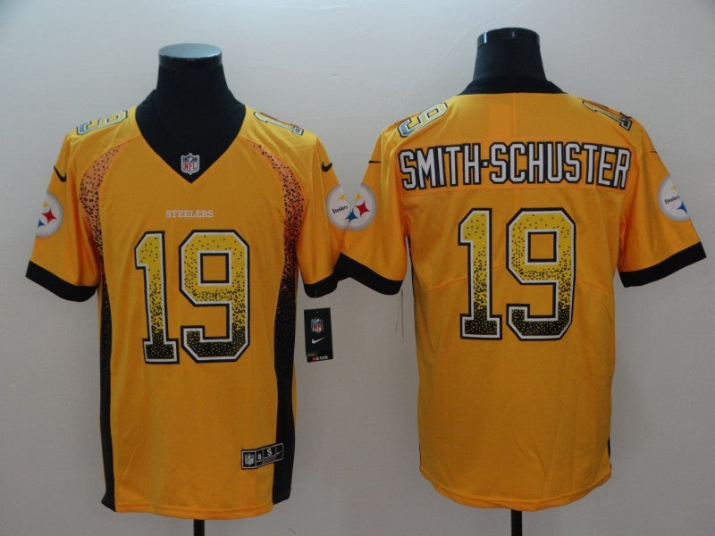 Men's Pittsburgh Steelers JuJu Smith-Schuster #19 Gold Game Jersey1 football jersey product view 1