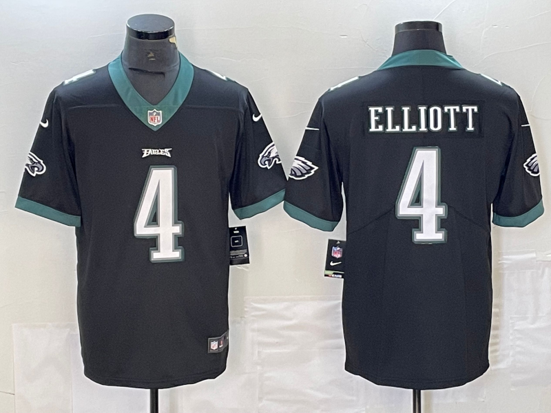 Men's Philadelphia Eagles Jake Elliott #4 Black Game Jersey1 football jersey product view 1
