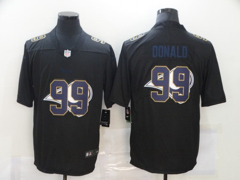Men's Los Angeles Rams Aaron Donald #99 Black Authentic Game Jersey1 football jersey product view 1