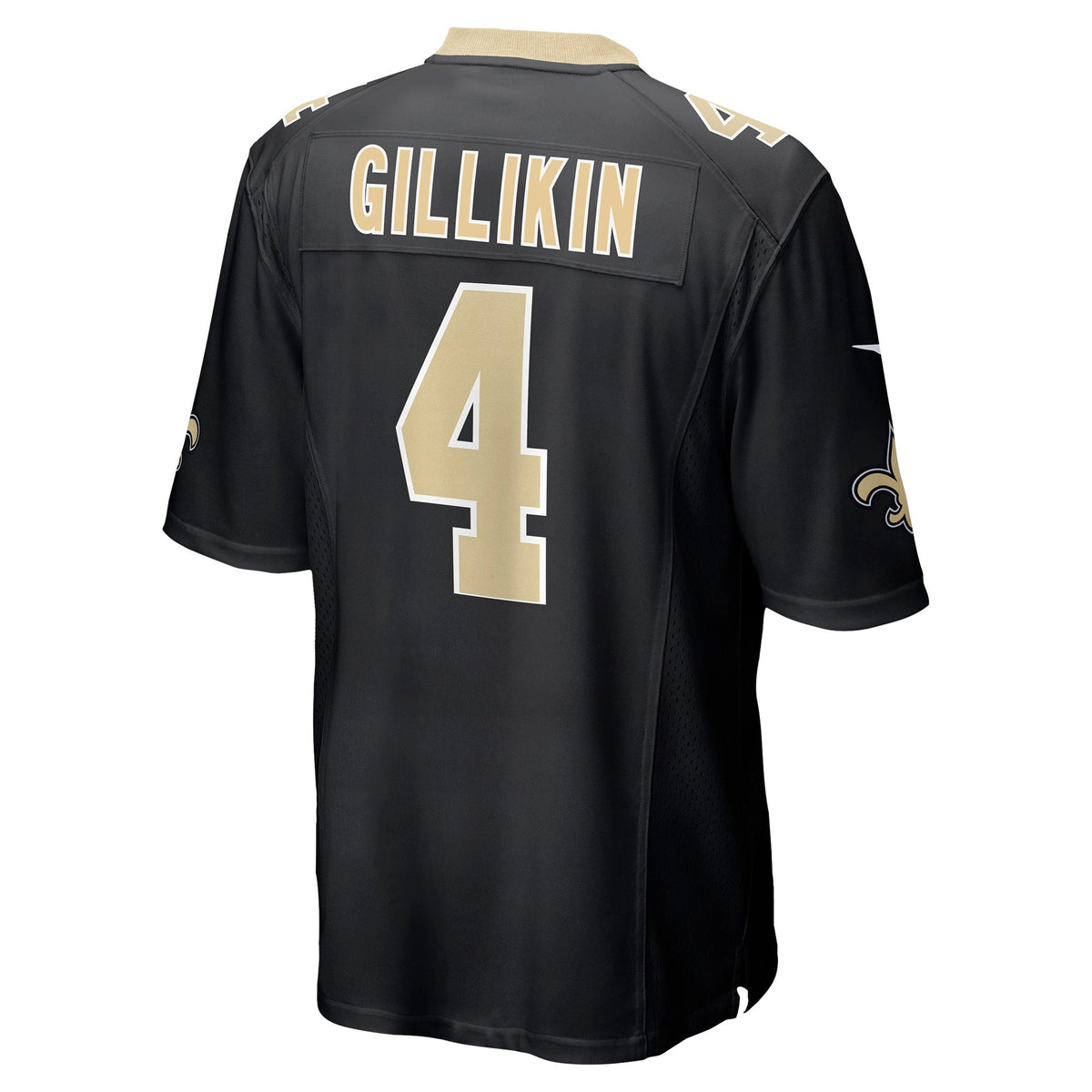 Blake Gilikin New Orleans Saints Nike Game Jersey - Black football jersey product view 3