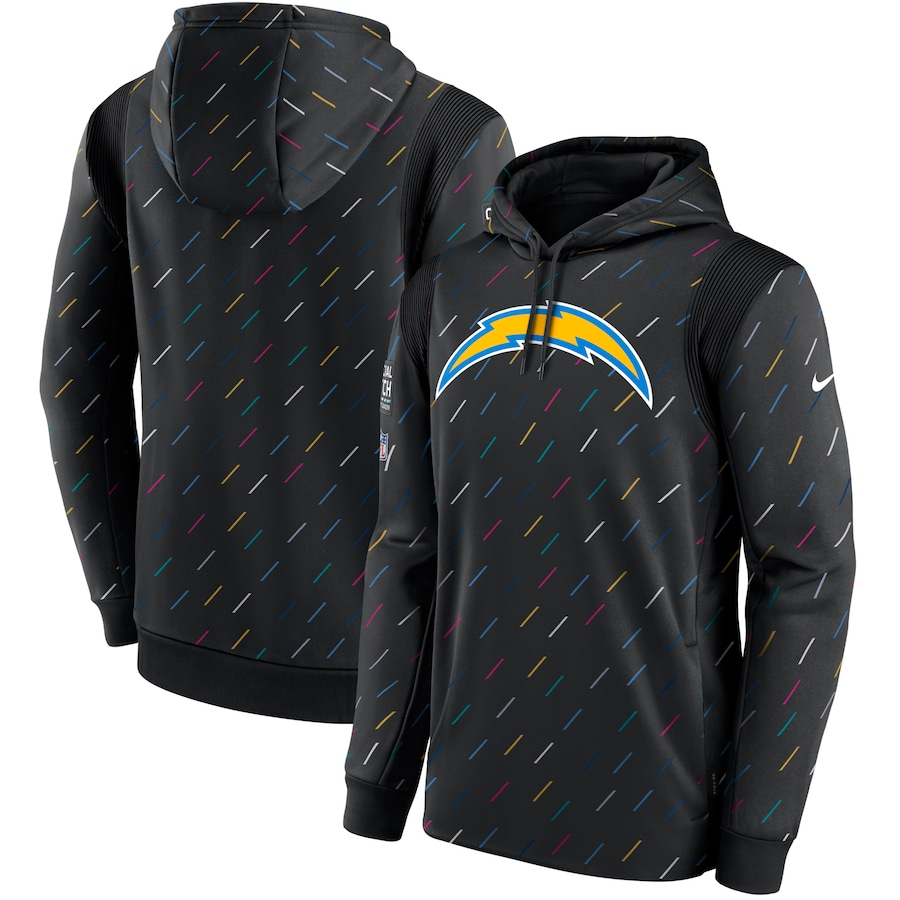 Men's Los Angeles Chargers NFL 2021 Salute to Service Hoodie1 Black football jersey product view 1