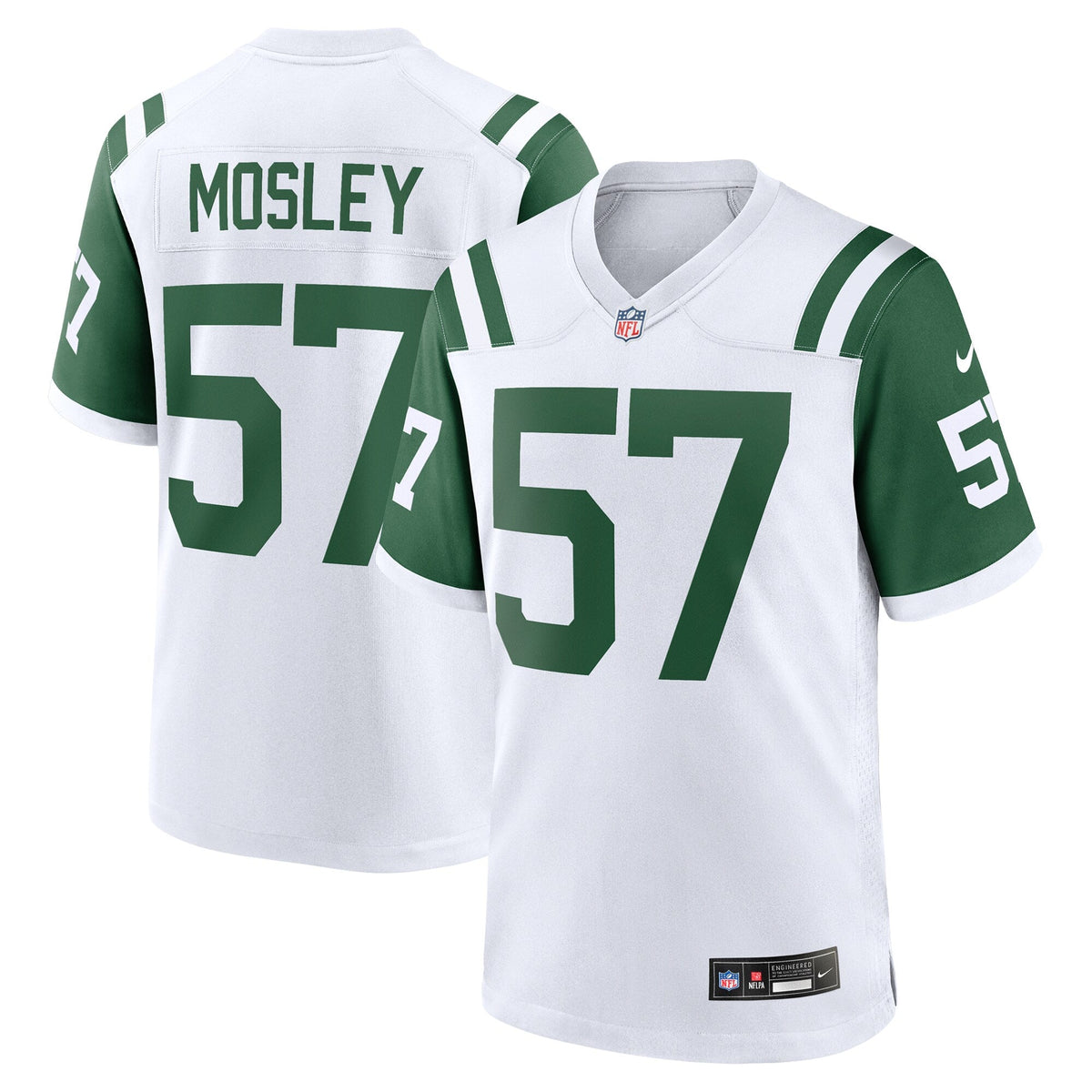 C.J. Mosley New York Jets Nike Classic Alternate Game Jersey - White football jersey product view 1