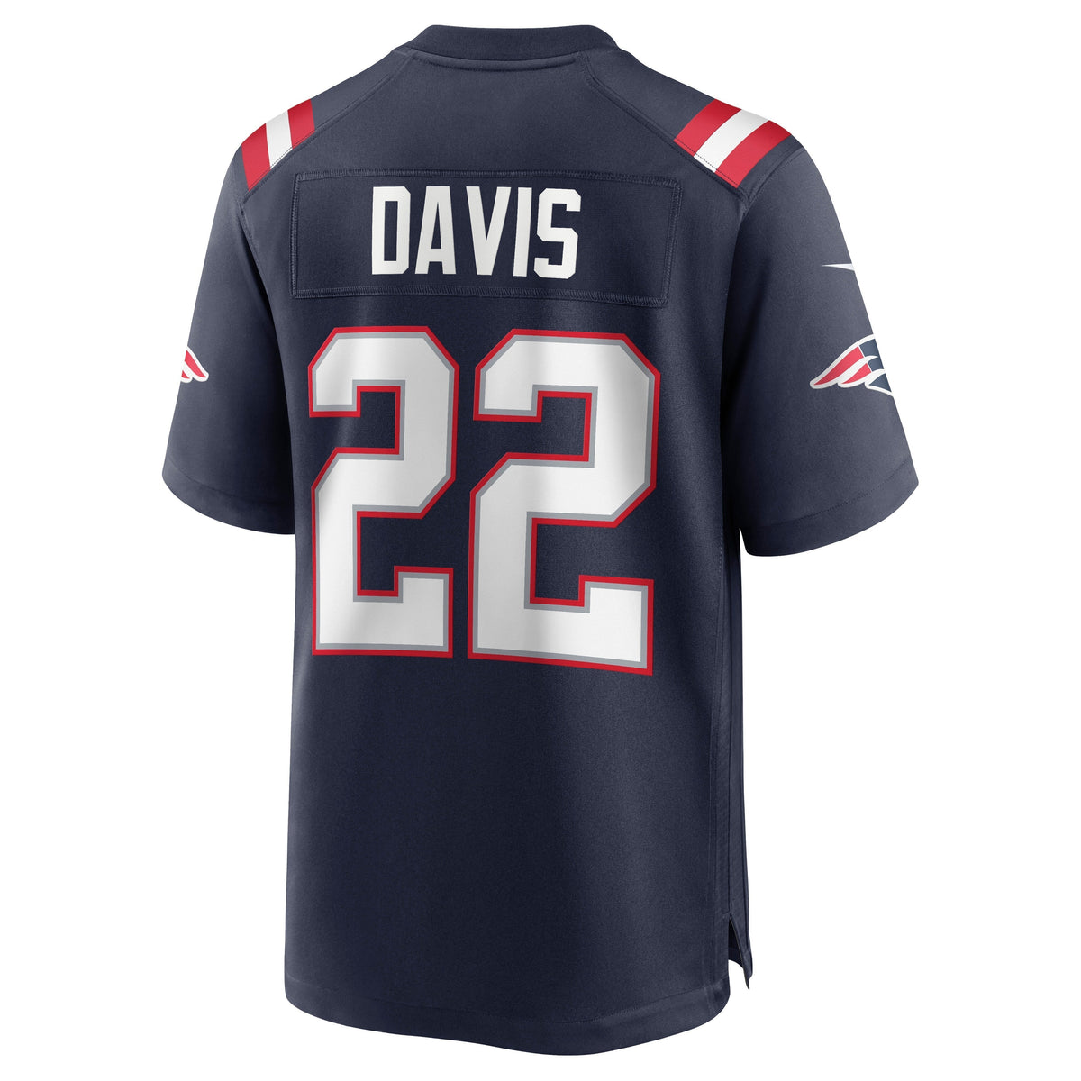 Cody Davis New England Patriots Nike Game Jersey - Navy football jersey product view 3