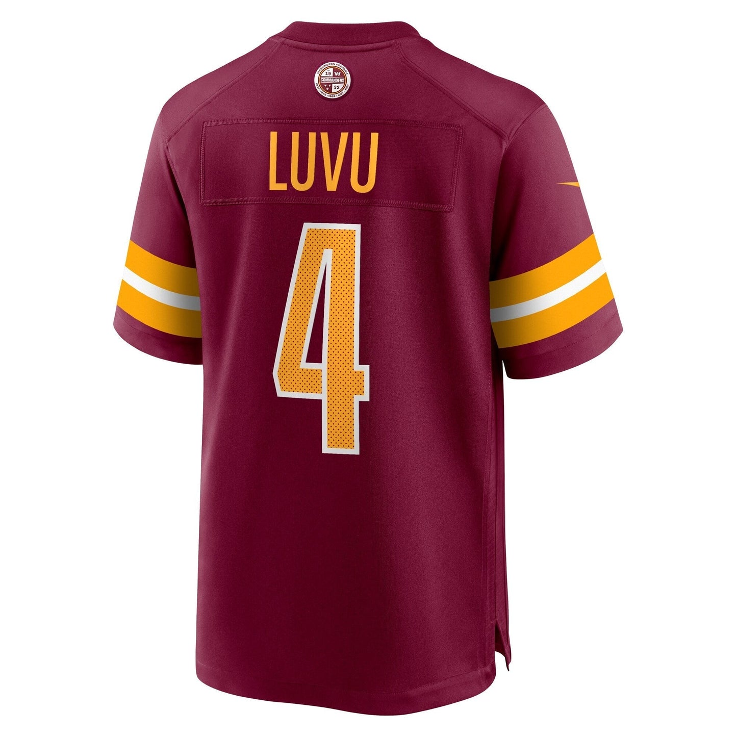 Frankie Luvu Washington Commanders Nike Game Jersey - Burgundy football jersey product view 3