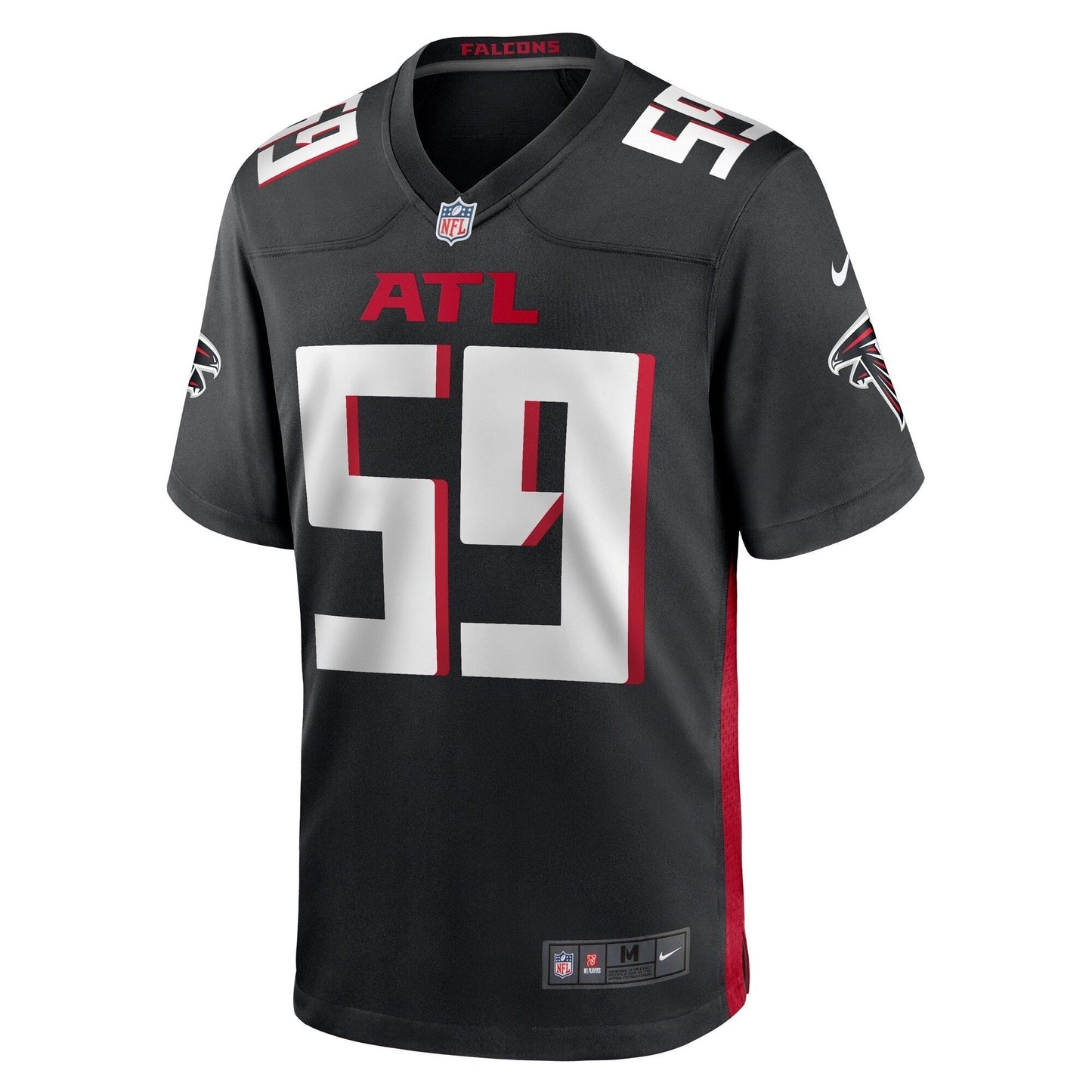 Andre Smith Atlanta Falcons Nike Game Jersey - Black football jersey product view 2