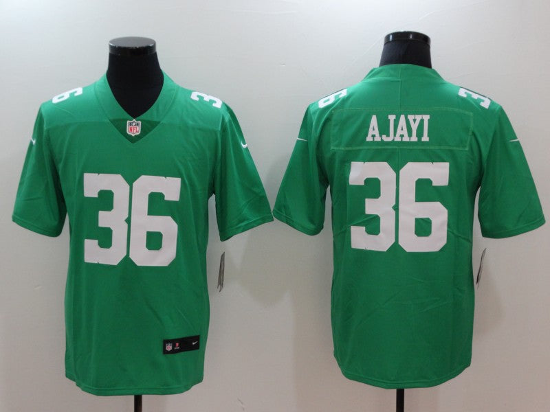 Men's Philadelphia Eagles Jay Ajayi #36 Green Game Jersey1 football jersey product view 1