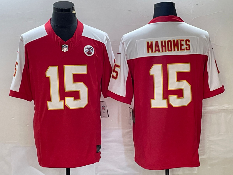 Men's Kansas City Chiefs Patrick Mahomes #15 Red Vapor F.U.S.E. Limited Jersey1 football jersey product view 1