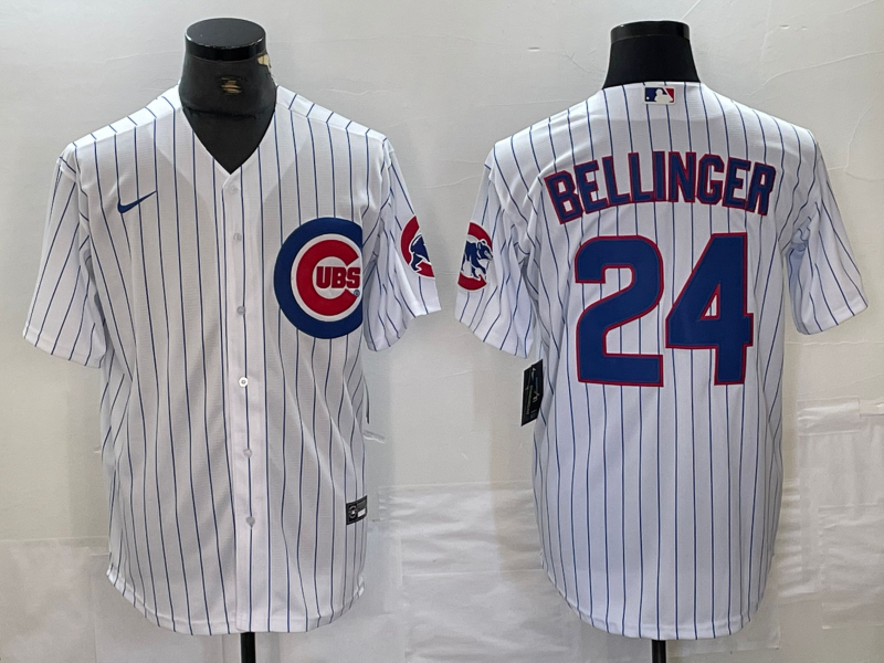 Men's Chicago Cubs Cody Bellinger #24 White Home Limited Player Jersey1 baseball jersey product view 1