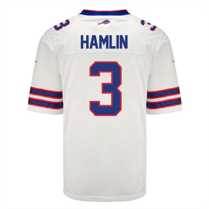 B.Bills #3 Damar Hamlin Player White Game Jersey - American Stitched Football Jerseys football jersey product view 1