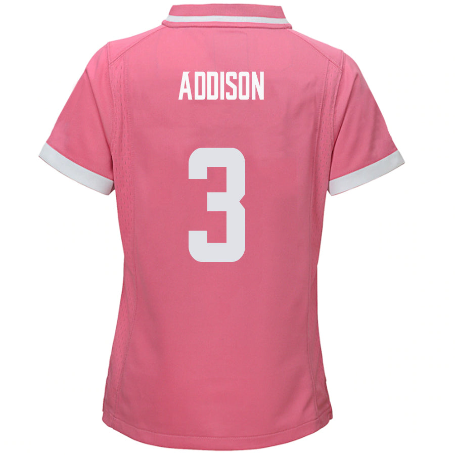 #3 Jordan Addison Player MN.Vikings Pink Game Football Jerseys football jersey product view 1