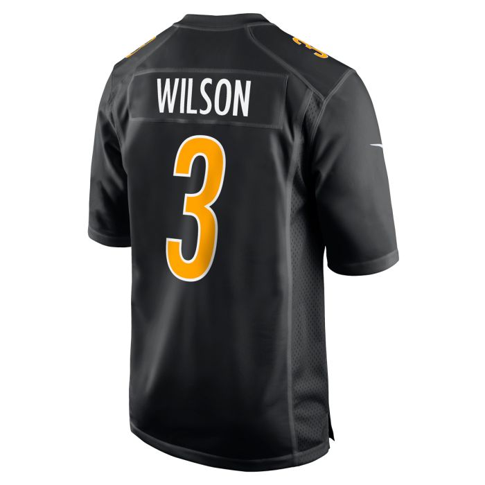 P.Steelers #3 Russell Wilson Player Replica Carbon Stitched American Football Jerseys football jersey product view 1
