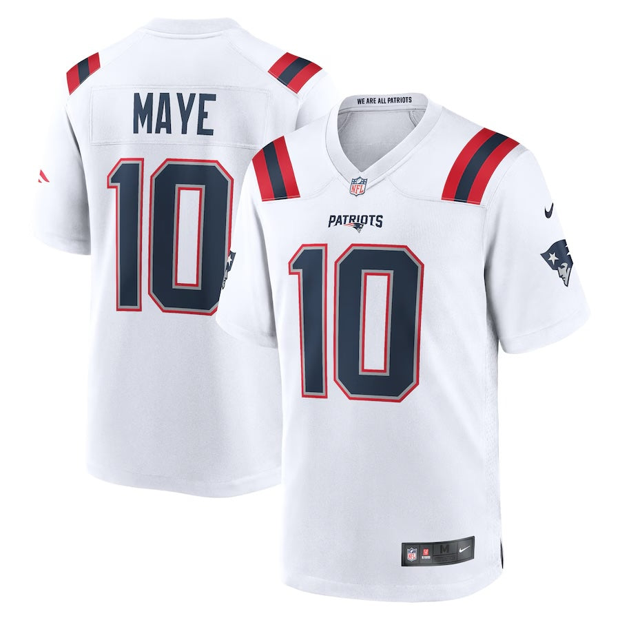 Drake Maye New England Patriots Jersey football jersey product view 1