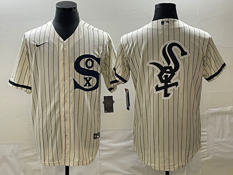 Men's Chicago White Sox Cream Replica Team Jersey1 baseball jersey product view 1