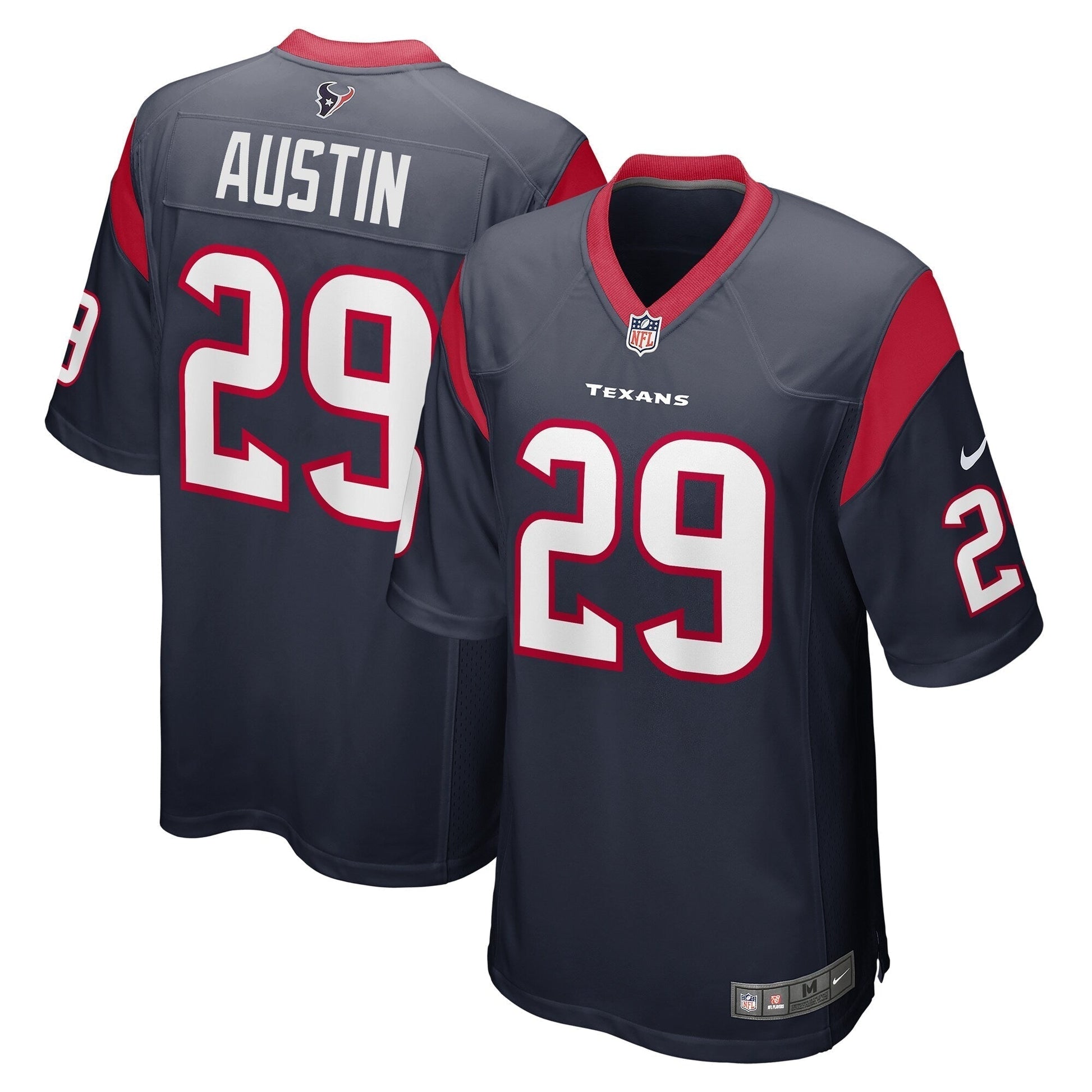 Alex Austin Houston Texans Nike Team Game Jersey - Navy football jersey product view 1