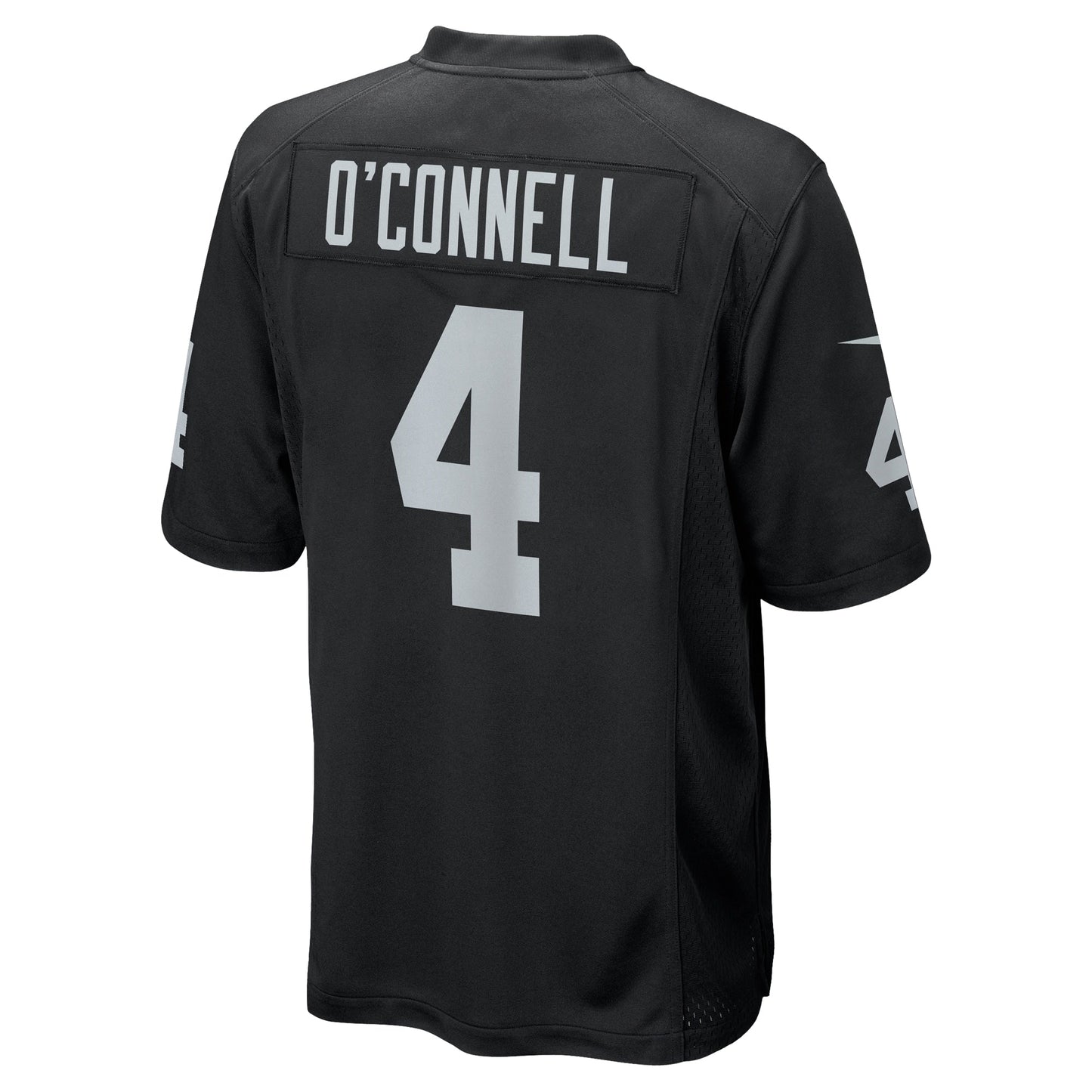 Aidan O'Connell Las Vegas Raiders Nike Game Jersey - Black football jersey product view 3