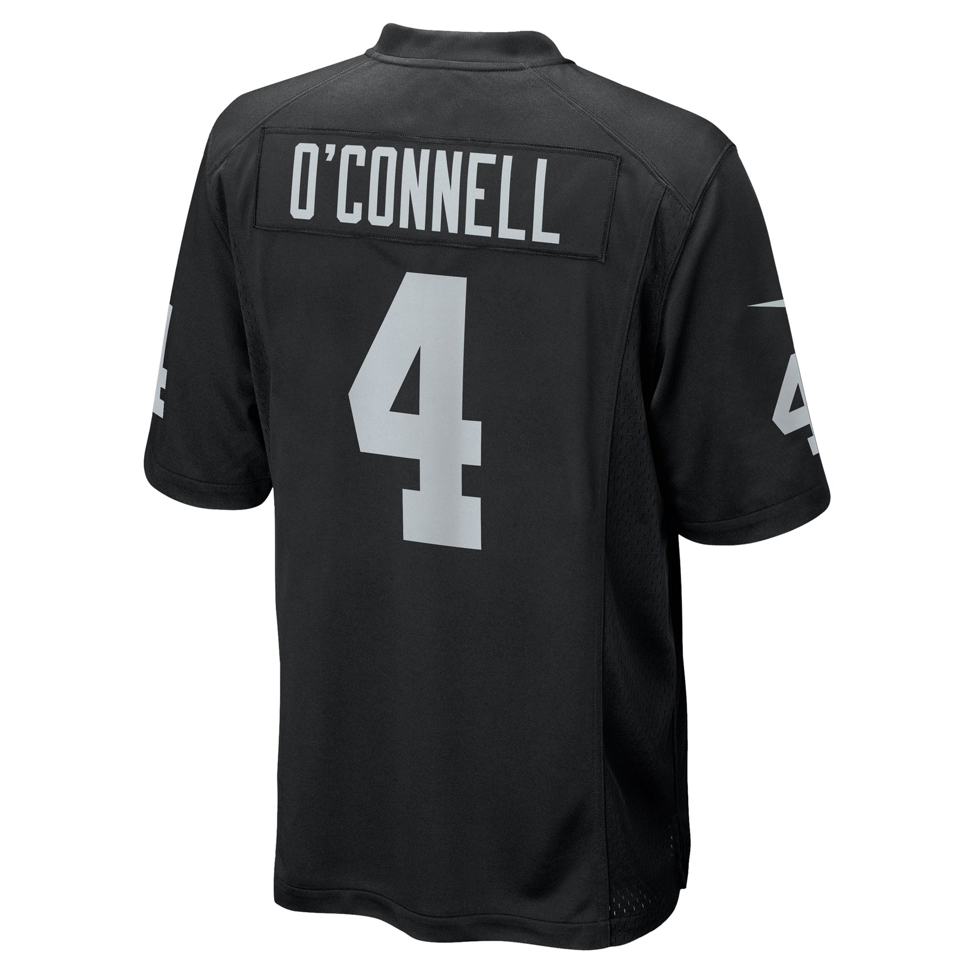 Aidan O'Connell Las Vegas Raiders Nike Game Jersey - Black football jersey product view 3