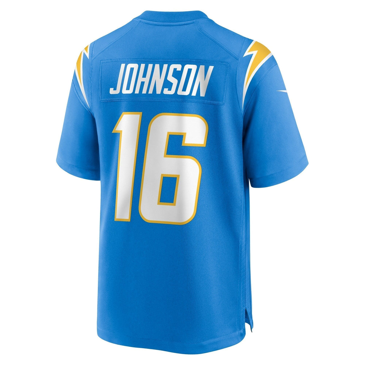 Tyler Johnson Los Angeles Chargers Nike Team Game Jersey - Powder Blue football jersey product view 3