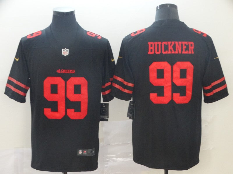 Men's San Francisco 49ers DeForest Buckner #99 Black Game Jersey1 football jersey product view 1