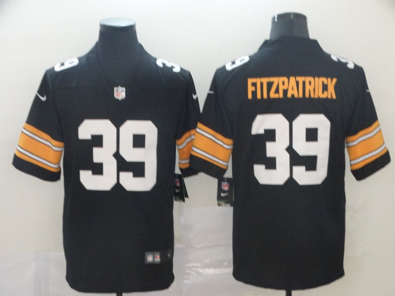 Men's Pittsburgh Steelers Minkah Fitzpatrick #39 Black Player Game Jersey1 football jersey product view 1