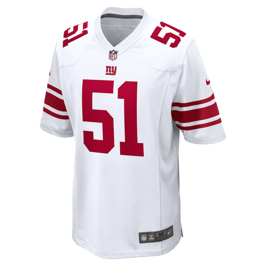 Men's New York Giants Abdul Carter Nike White First Round Pick Game Jersey football jersey product view 2