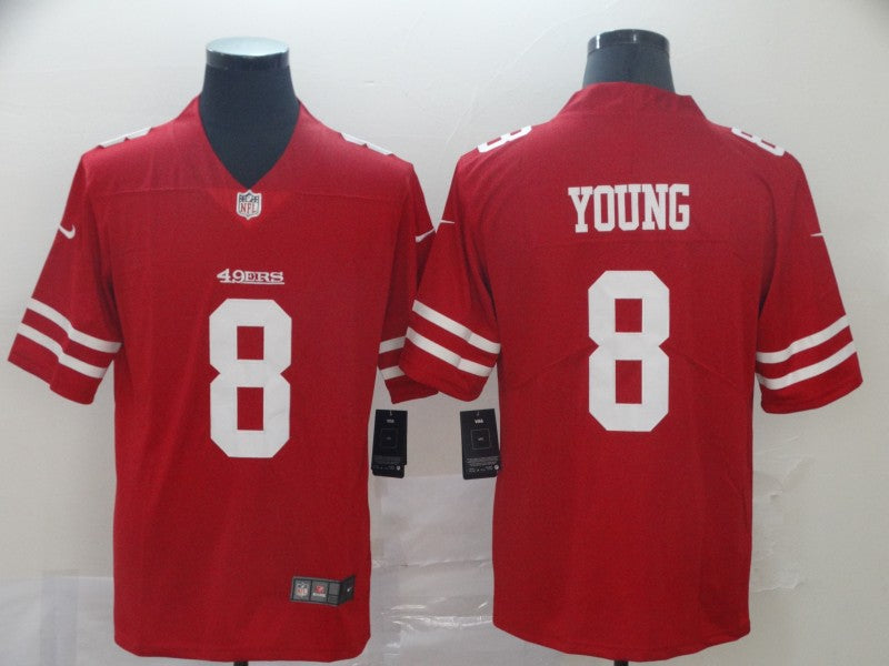 Men's San Francisco 49ers Steve Young #8 Red Game Jersey1 football jersey product view 1