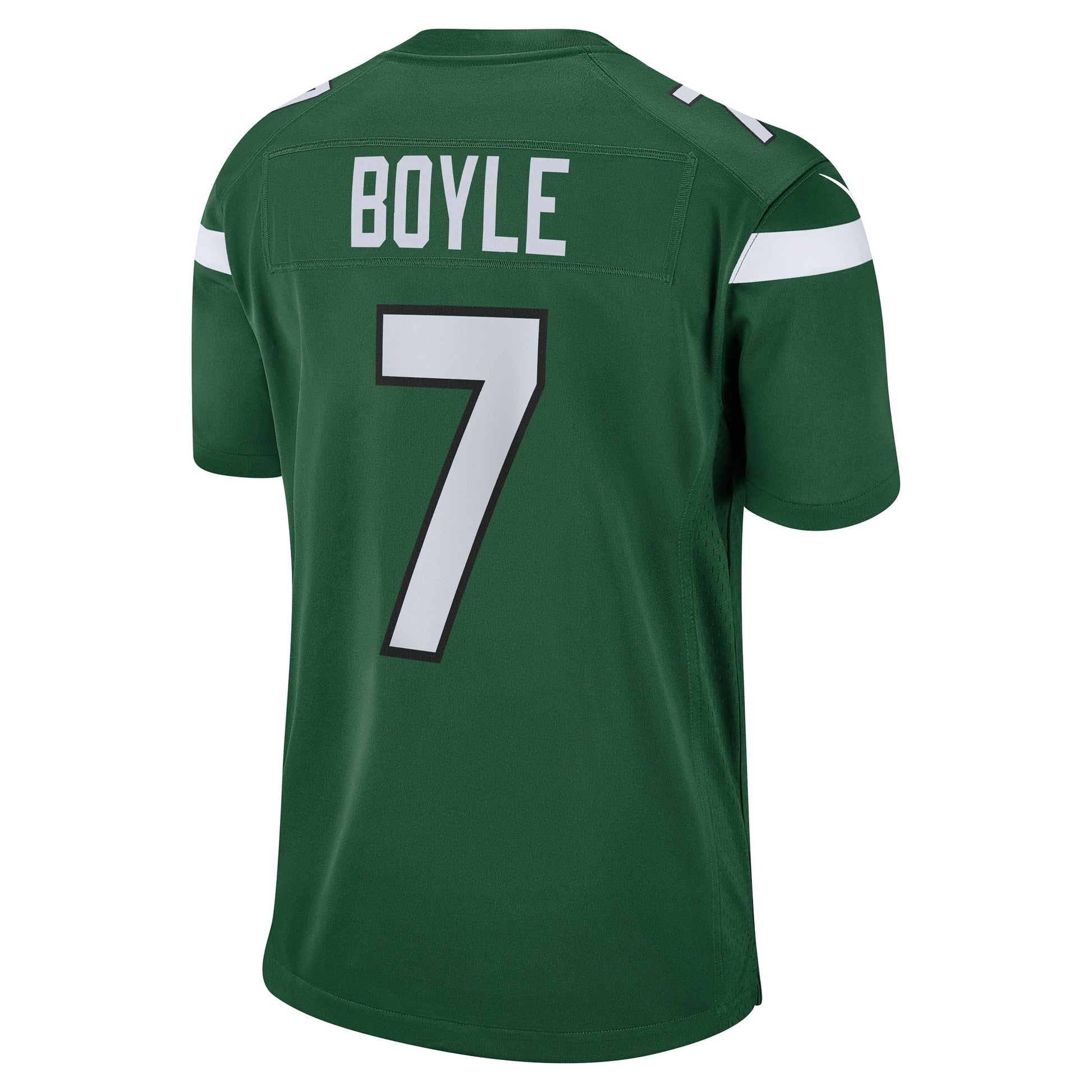 Tim Boyle New York Jets Nike Game Jersey - Gotham Green football jersey product view 3