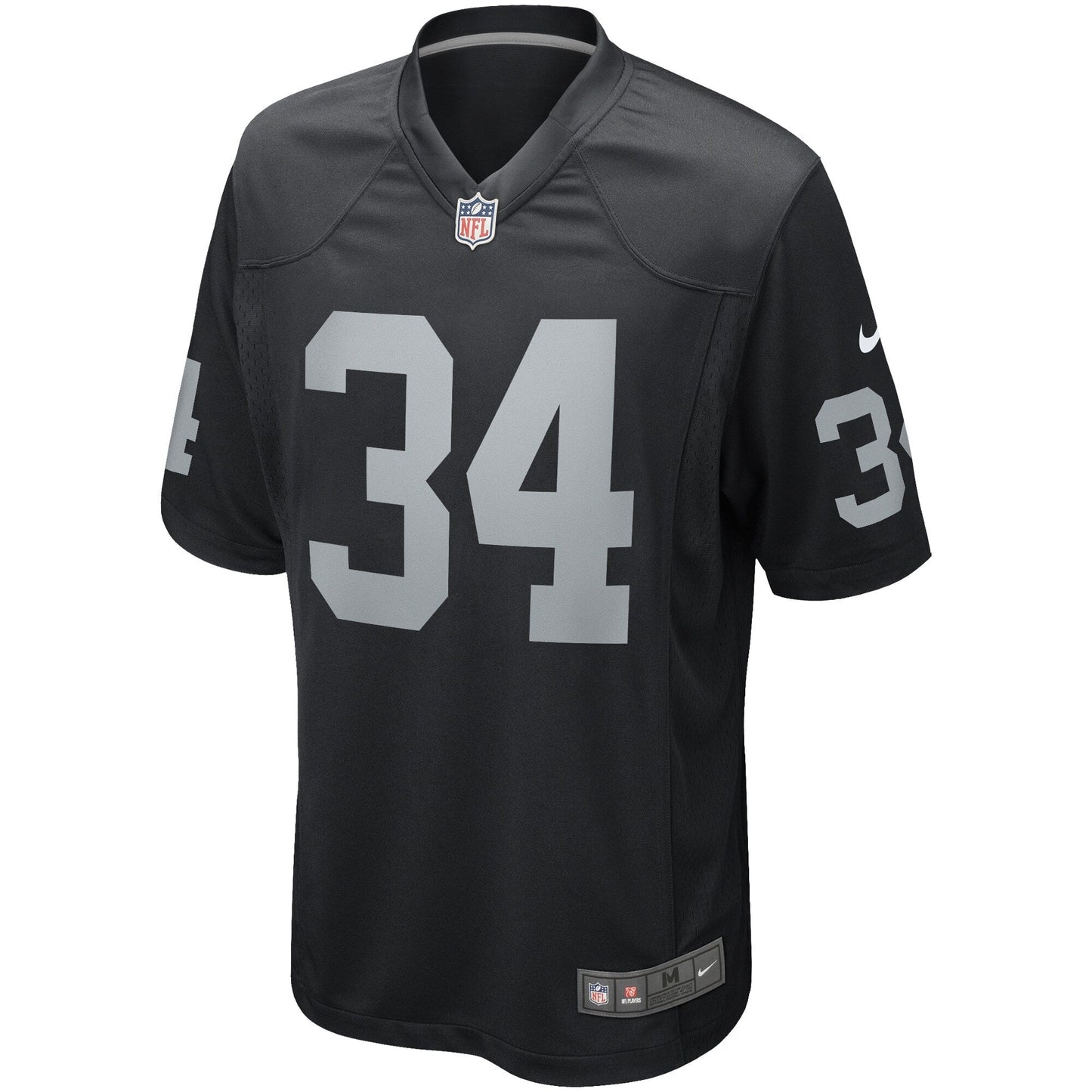 Bo Jackson Las Vegas Raiders Nike Game Retired Jersey - Black football jersey product view 2