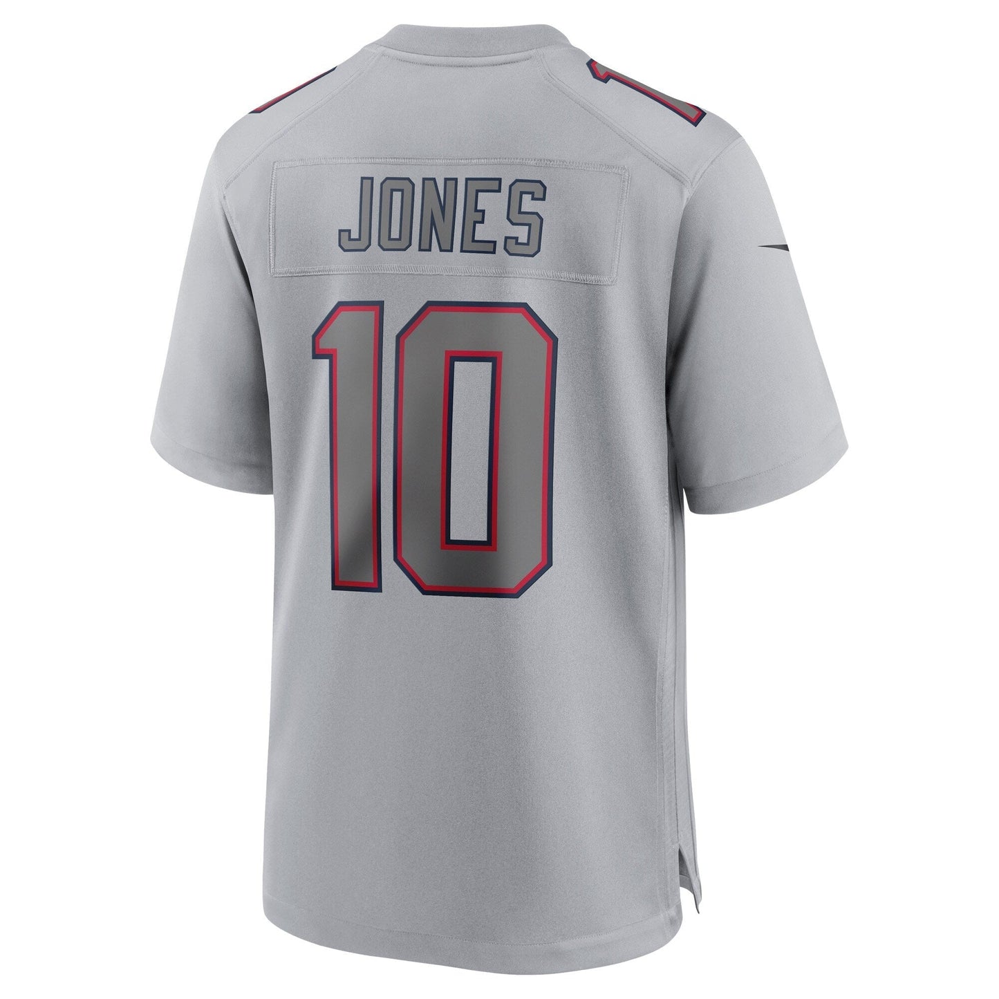 Mac Jones New England Patriots Nike Atmosphere Fashion Game Jersey - Gray football jersey product view 3