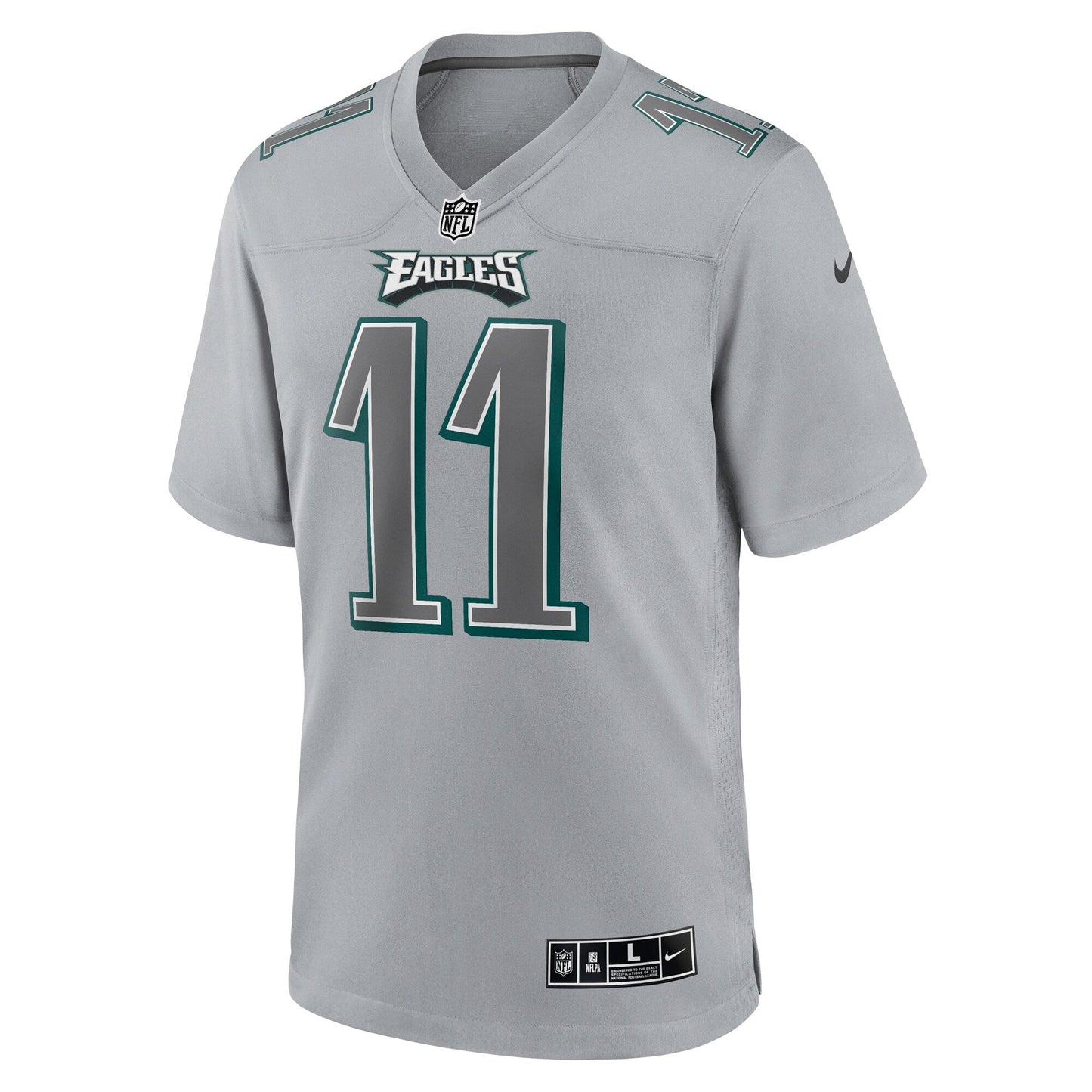 A.J. Brown Philadelphia Eagles Nike Atmosphere Fashion Game Jersey - Gray football jersey product view 2