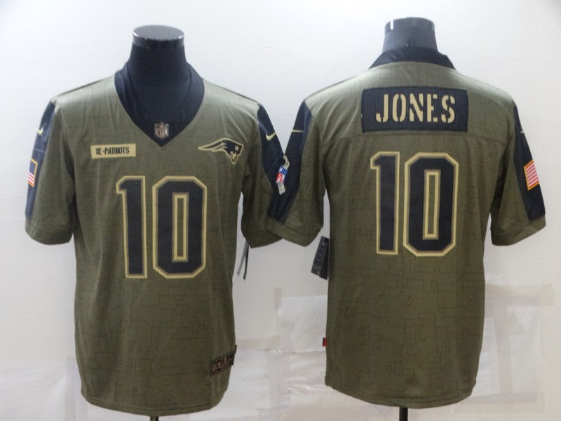 Men's New England Patriots Mac Jones #10 Brown Game Player Jersey1 football jersey product view 1