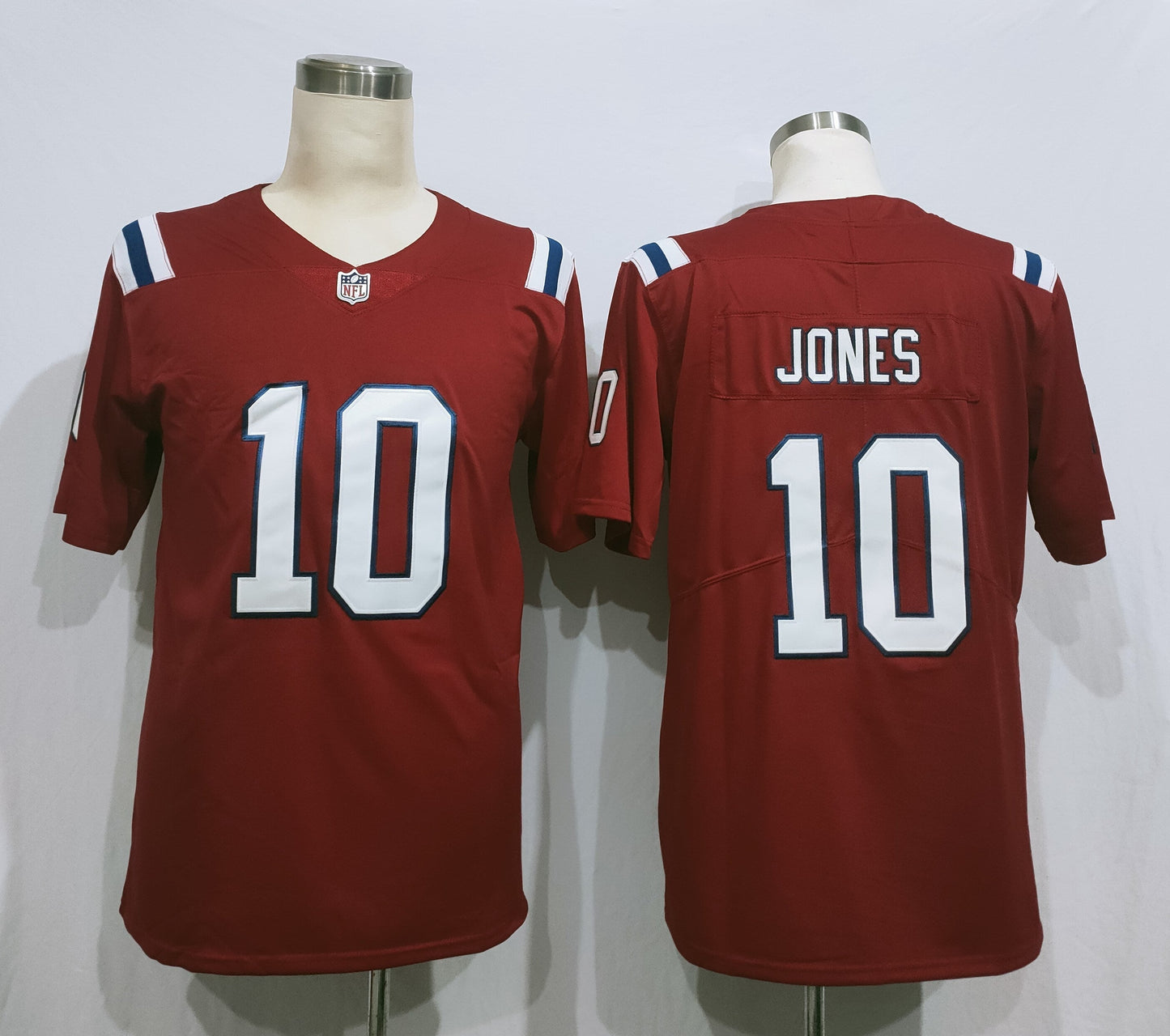 Men's New England Patriots Mac Jones #10 Red Game Jersey1 football jersey product view 1