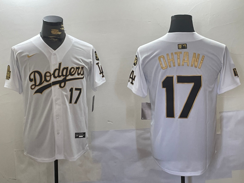 Men's Los Angeles Dodgers Shohei Ohtani White Game Jersey1 baseball jersey product view 1