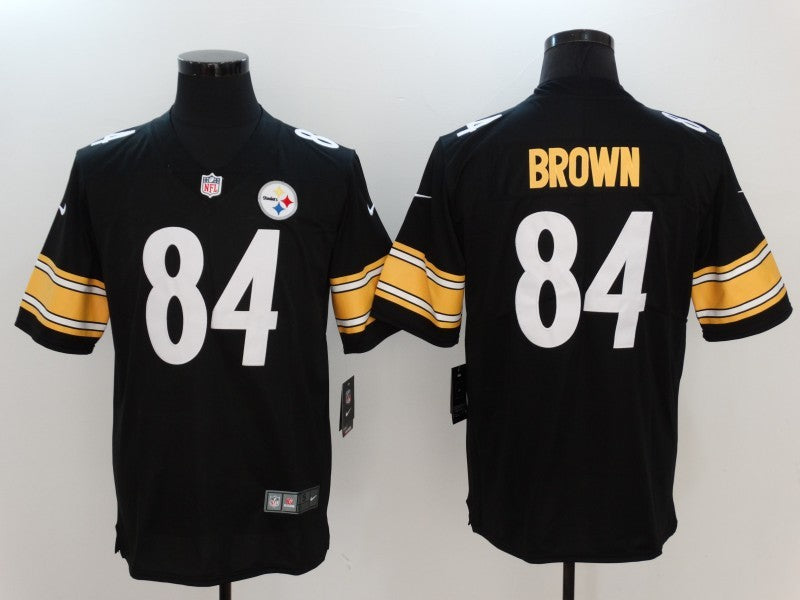 Men's Pittsburgh Steelers Antonio Brown #84 Black Game Jersey1 football jersey product view 1