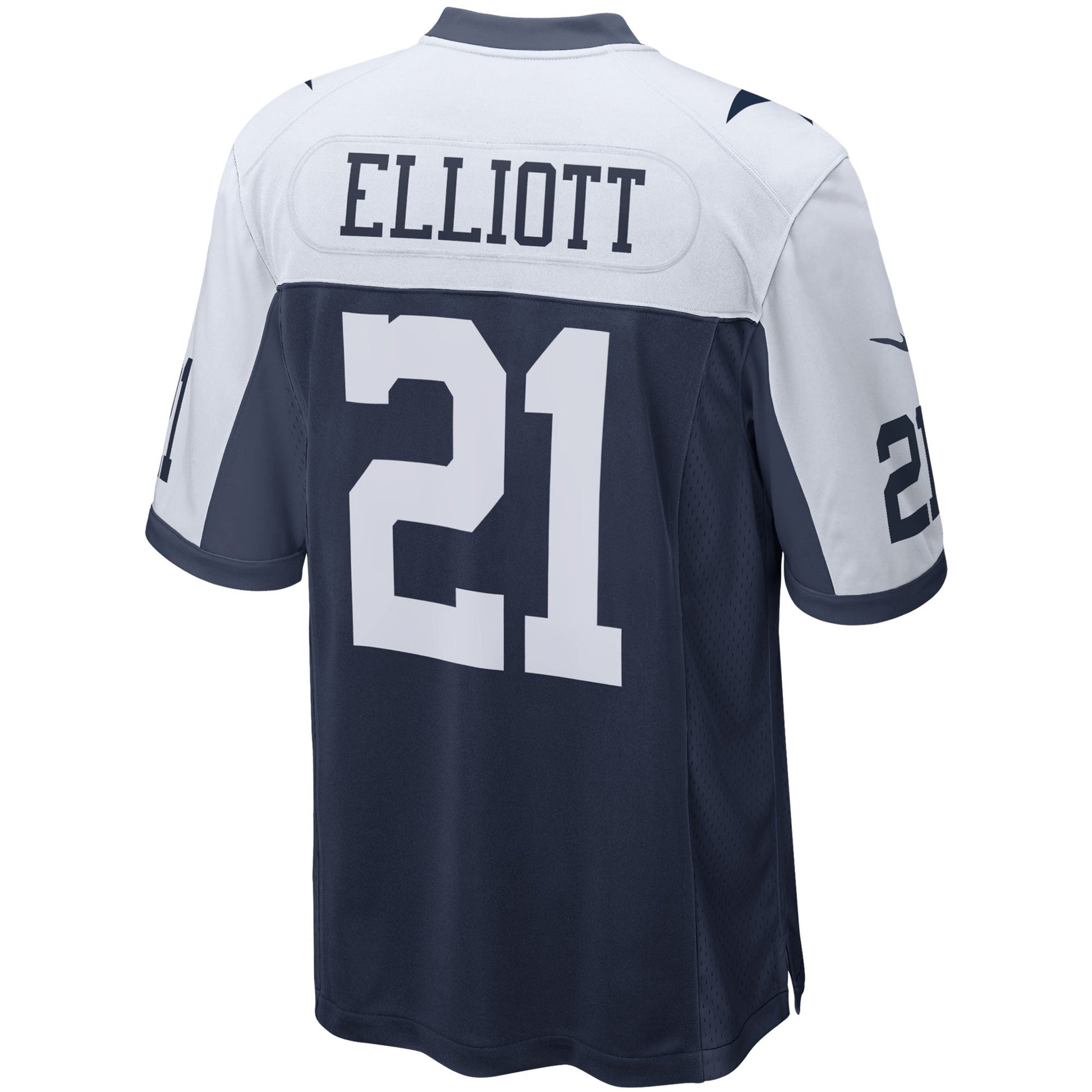 Ezekiel Elliott Dallas Cowboys Nike Alternate Game Team Jersey - Navy football jersey product view 3