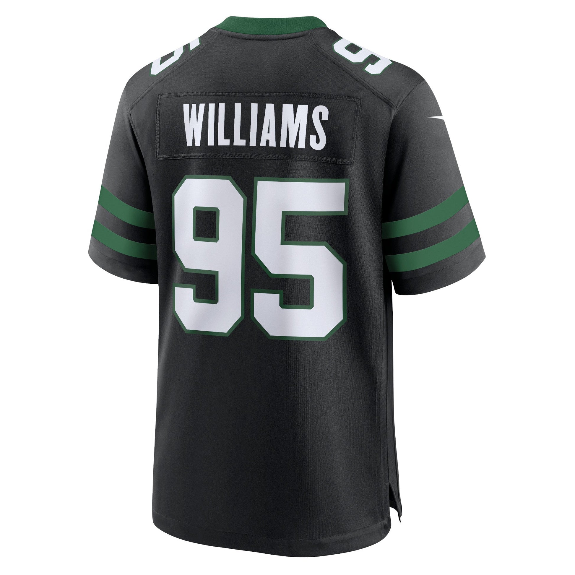 Quinnen Williams New York Jets Nike Alternate Game Jersey - Legacy Black football jersey product view 3