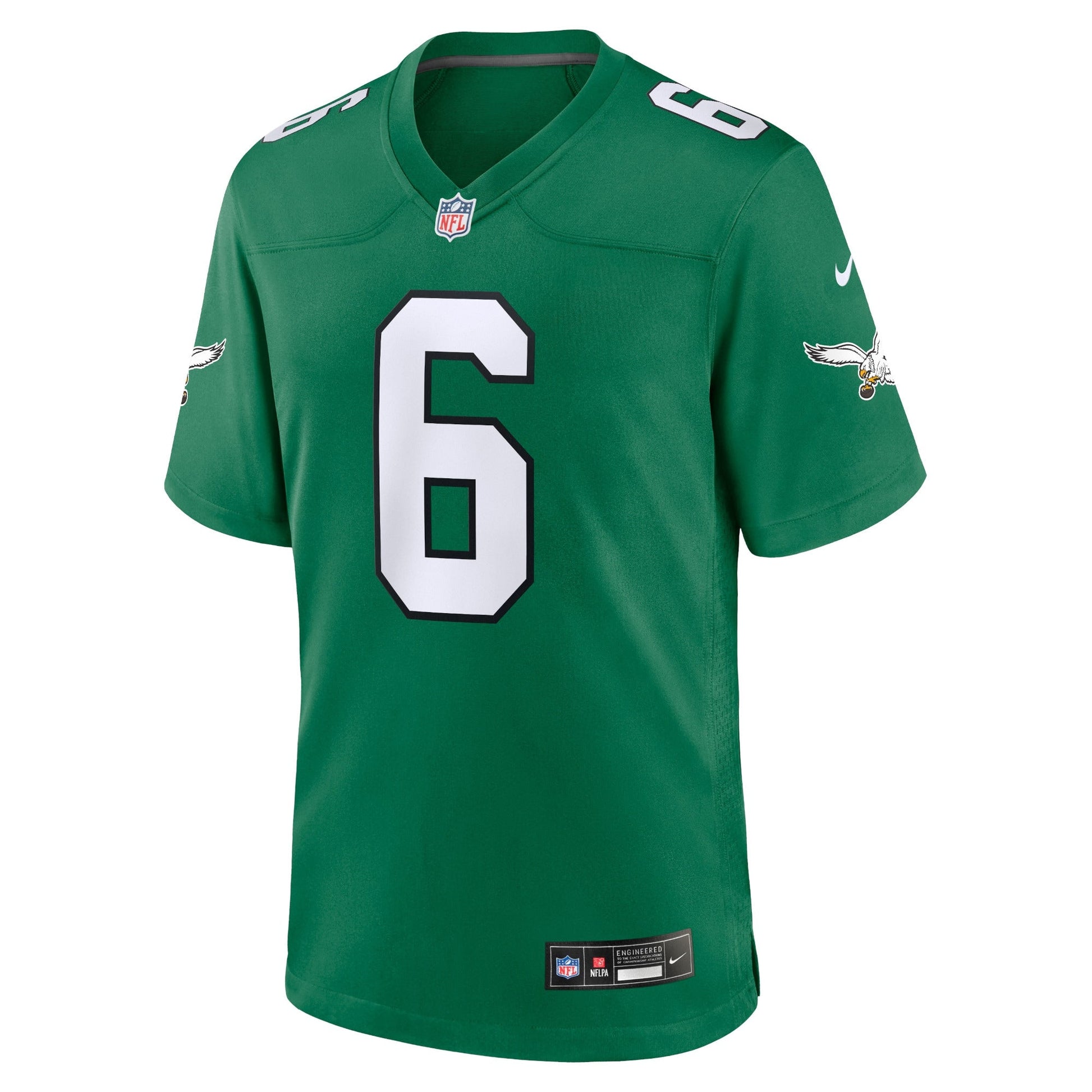 DeVonta Smith Philadelphia Eagles Nike Alternate Game Jersey - Kelly Green football jersey product view 2