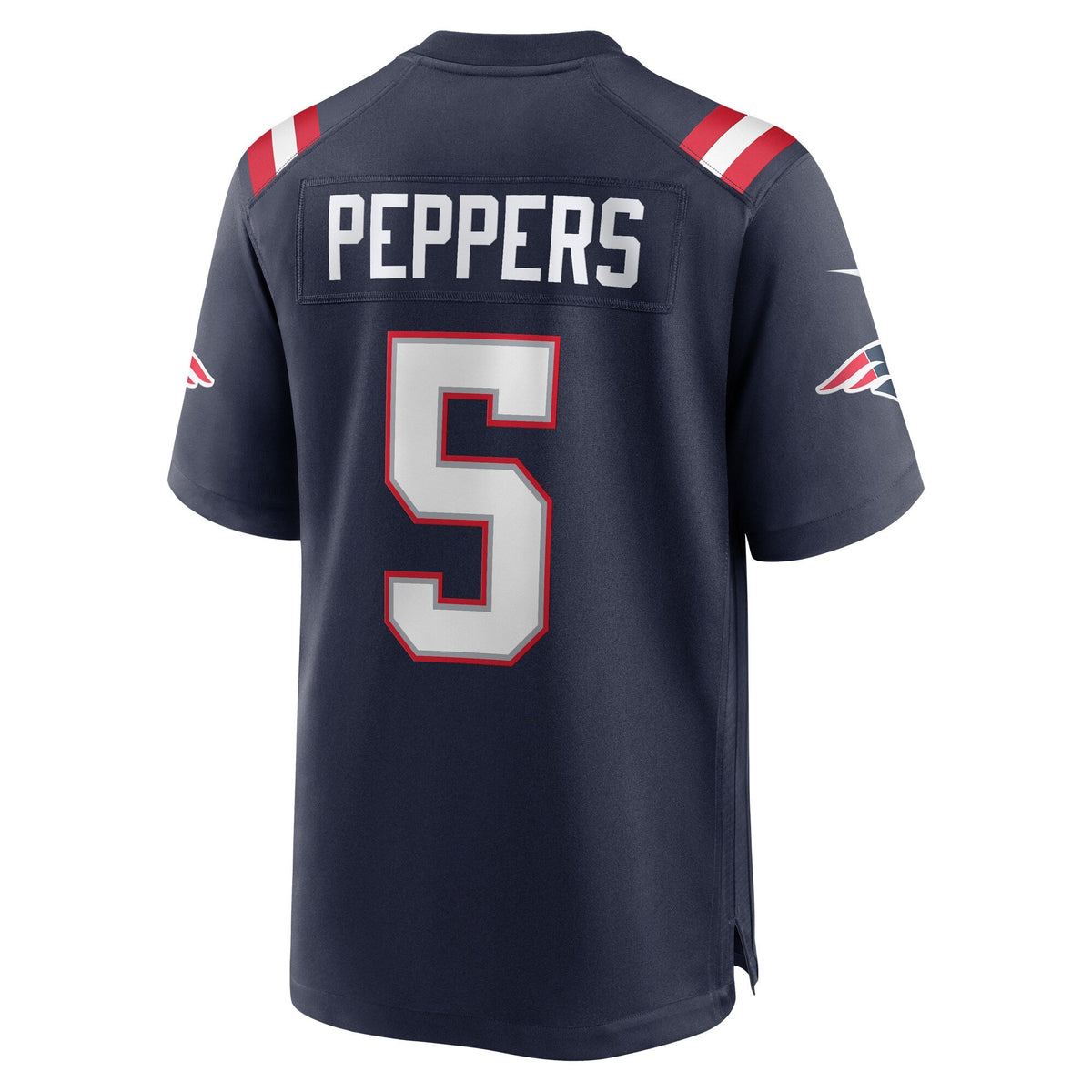 Jabrill Peppers New England Patriots Nike Game Jersey - Navy football jersey product view 3