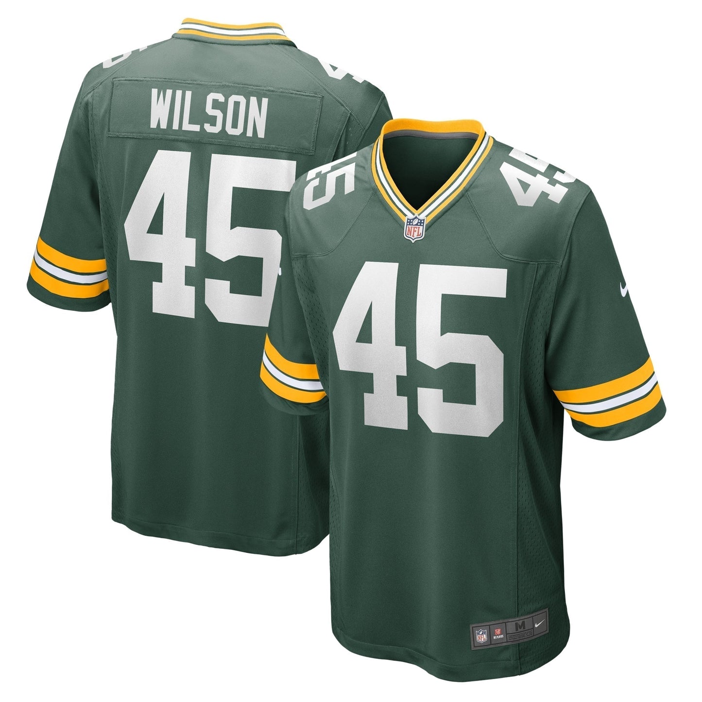 Eric Wilson Green Bay Packers Nike Home Game Jersey - Green football jersey product view 1